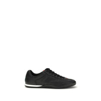 Black Calf Leather Bos Taurus Low Top Sneakers