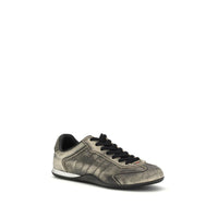 Black Calf Leather Bos Taurus Low Top Sneakers
