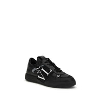 Black Calf Leather Bos Taurus Low Top Sneakers