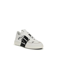 White Calf Leather Bos Taurus Low Top Sneakers