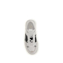 White Calf Leather Bos Taurus Low Top Sneakers