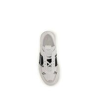 White Calf Leather Bos Taurus Low Top Sneakers