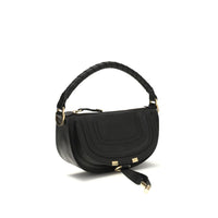 Black Calf Leather Bos Taurus Shoulder Bag
