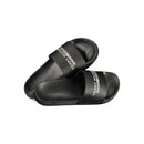 Black Polyurethane Men Slipper