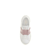 White Calf Leather Bos Taurus Athletic Sneakers