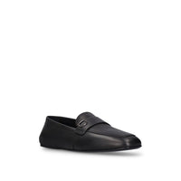 Brown Calfskin Slip-On Loafers