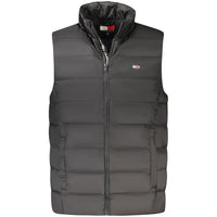 Black Nylon Men's Vest Jacket