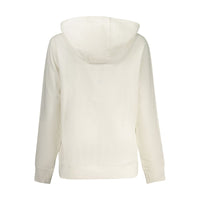 White Cotton Women Sweatshirt