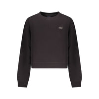 Black Cotton Women Sweatshirt