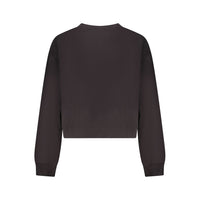 Black Cotton Women Sweatshirt