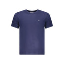 Blue Cotton Men's T-Shirt