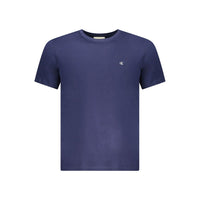 Blue Cotton Men's T-Shirt