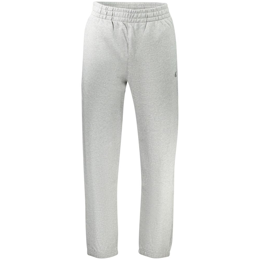 Grigio Cotton Men Sport Trouser