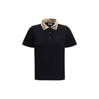 Black Cotton Polo Shirt