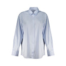Azzurro Cotton Women Shirt