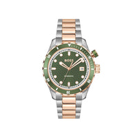 Gray Stainless Steel Dress Watch