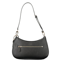 Black Polyethylene Women Handbag