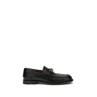 Black Calf Leather Bos Taurus Slip-On Loafers