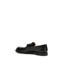Black Calf Leather Bos Taurus Slip-On Loafers