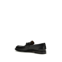 Black Calf Leather Bos Taurus Slip-On Loafers