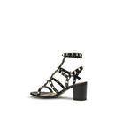 Black Calf Leather Bos Taurus Platform Sandals