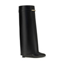 Black Calf Leather Bos Taurus Boots