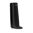 Black Calf Leather Bos Taurus Boots