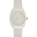 White Synthetic Dress Watch