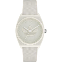 White Synthetic Dress Watch