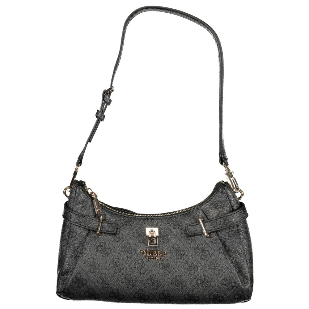 Nero Polyurethane Women Handbag