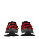 Gray Leather Chunky Sneakers