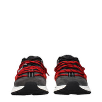 Gray Leather Chunky Sneakers