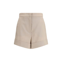 Bicolor Fleece Wool Bermuda Shorts