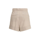 Bicolor Fleece Wool Bermuda Shorts