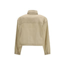 Beige Recycled Polyamide Shell Jacket