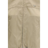 Beige Recycled Polyamide Shell Jacket