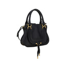 Black Calf Leather Bos Taurus Handbag