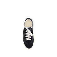 Blue Calf Leather Bos Taurus Low Top Sneakers