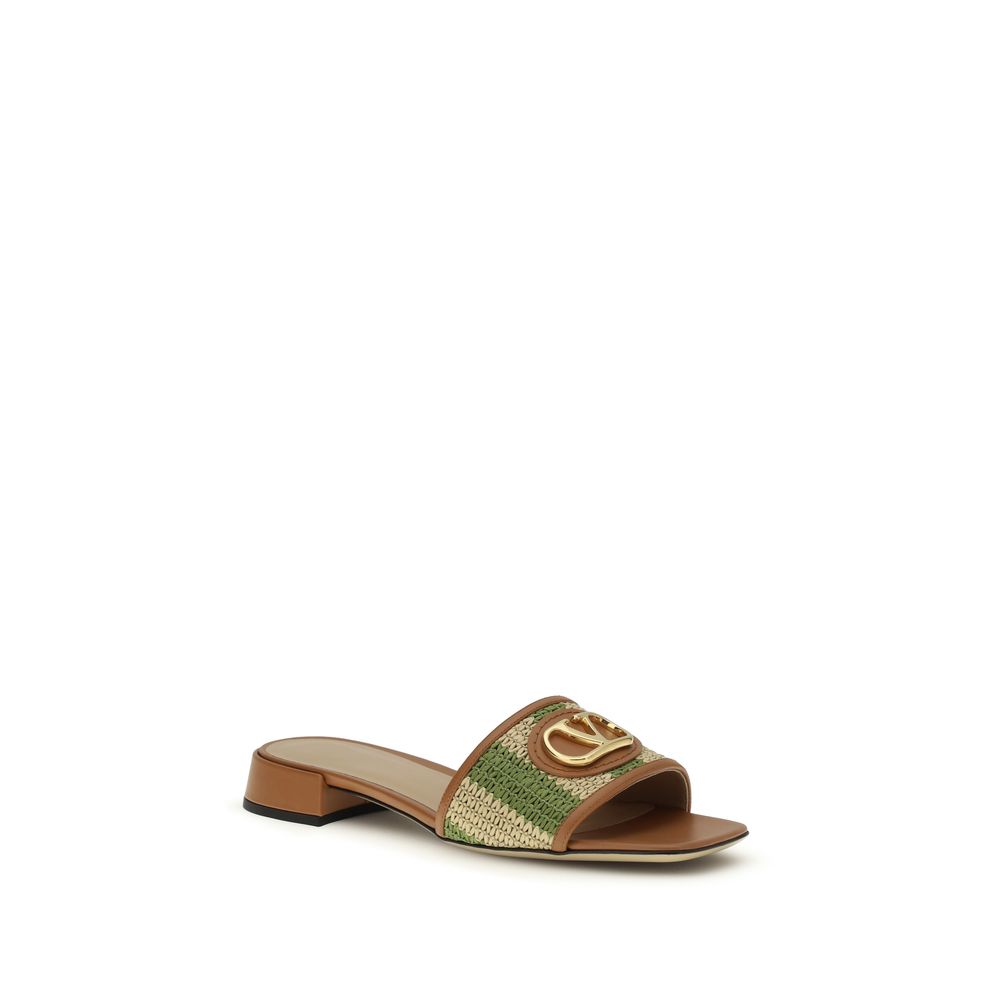Multicolor Calf Leather Bos Taurus Sandals