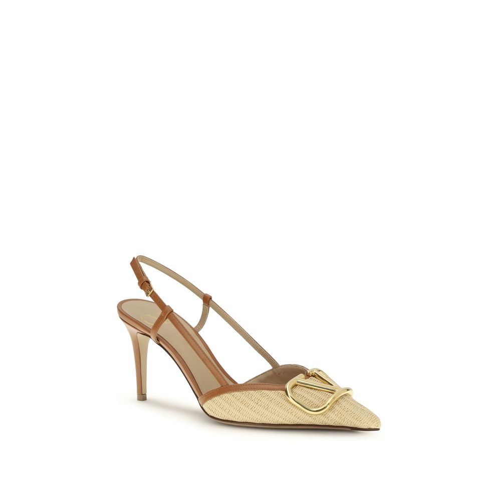 Beige Calf Leather Bos Taurus High Heel Pumps