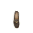 Brown Calf Leather Bos Taurus Slip-On Loafers