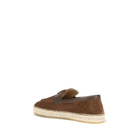 Brown Calf Leather Bos Taurus Espadrilles
