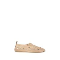 Multicolor Polyamide Ballet Flats