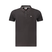 Black Cotton Men's Polo Shirt