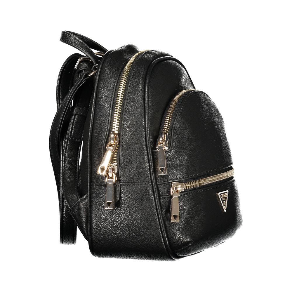 Nero Poliuretano Women Backpack