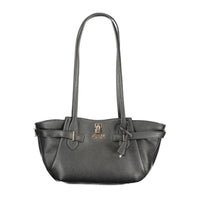 Nero Polyurethane Women Handbag