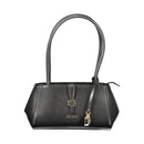 Nero Poliuretano Donna Shoulder Bag