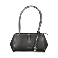 Nero Poliuretano Donna Shoulder Bag