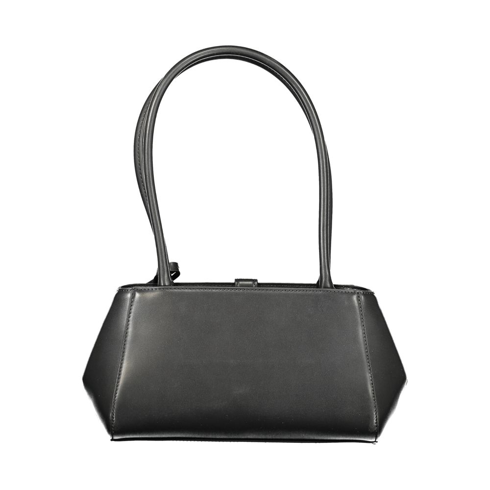 Nero Poliuretano Donna Shoulder Bag