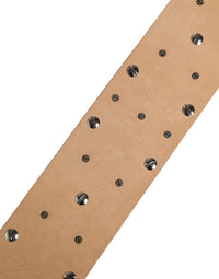 Silver Leather Crystal Metal Buckle Belt